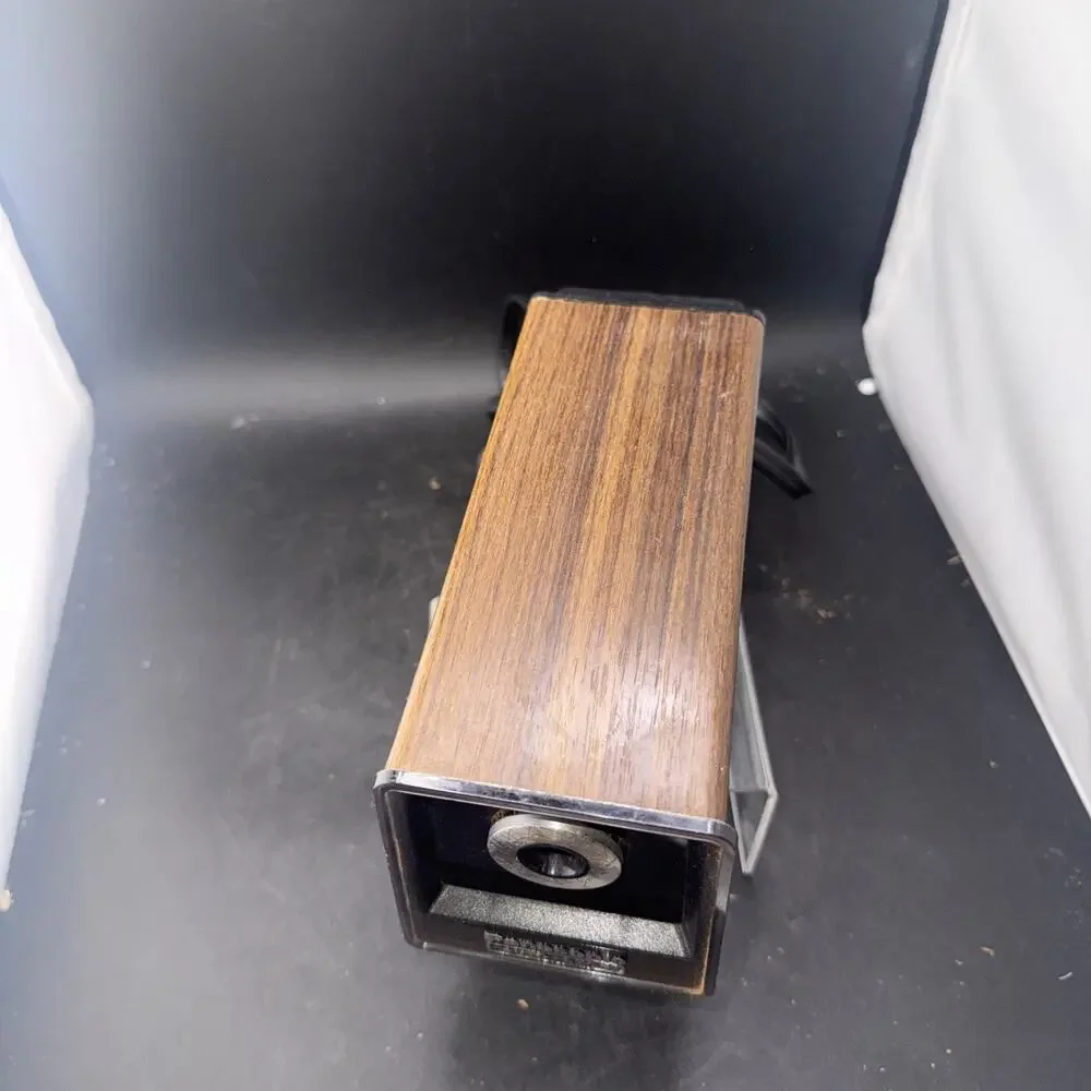 Vintage Panasonic KP-77 Electric Pencil Sharpener Auto-Stop Woodgrain Works!